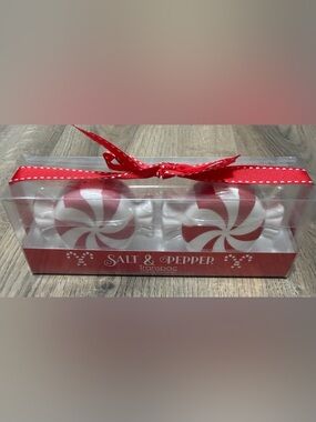 Christmas Peppermint themed Salt & Pepper Shaker Set